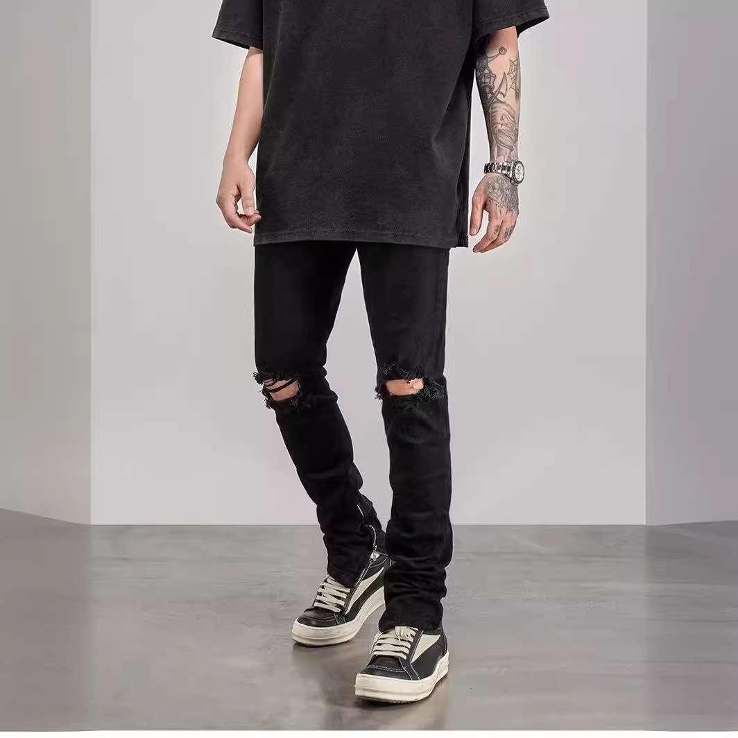 Back View of Denim Jeans