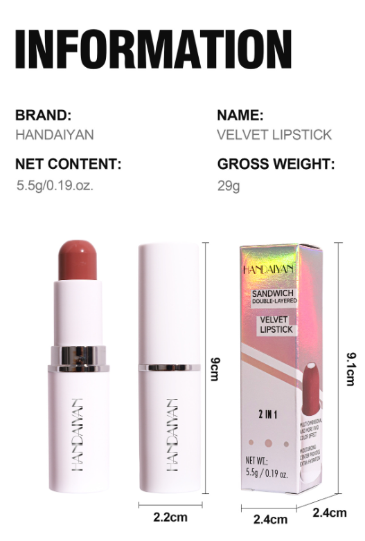 Buildable lipstick shades