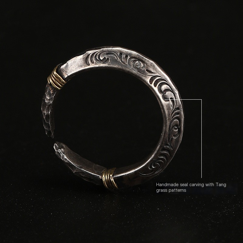 Thai Silver Vintage Men's Aggressive Ring