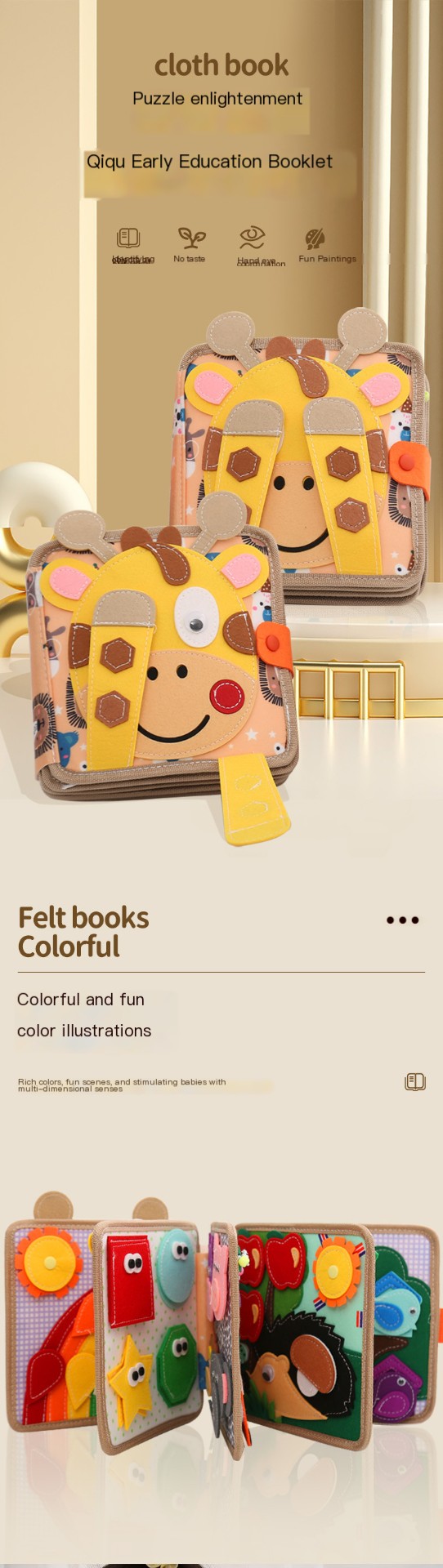 Baby Felt Busy Book - Image 1