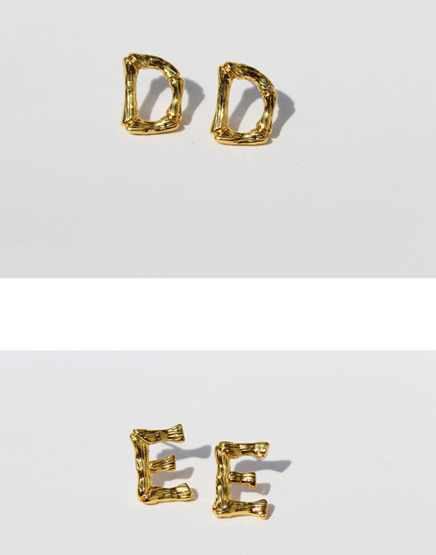 Letter Earrings 1
