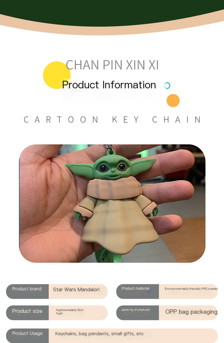 Baby Yoda Keychain Features