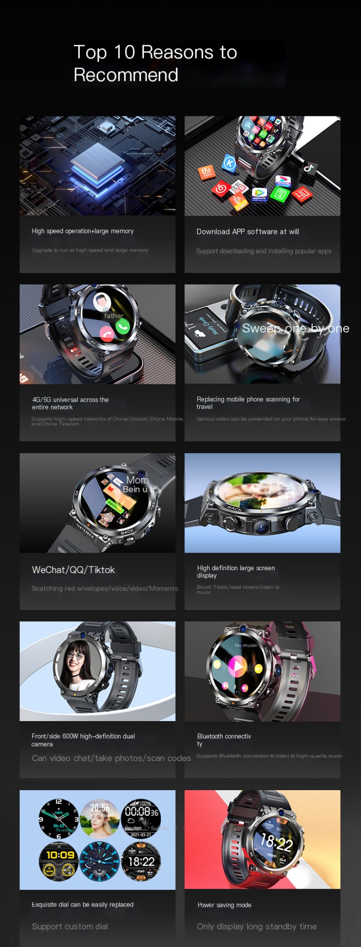 H10 Smartwatch Features