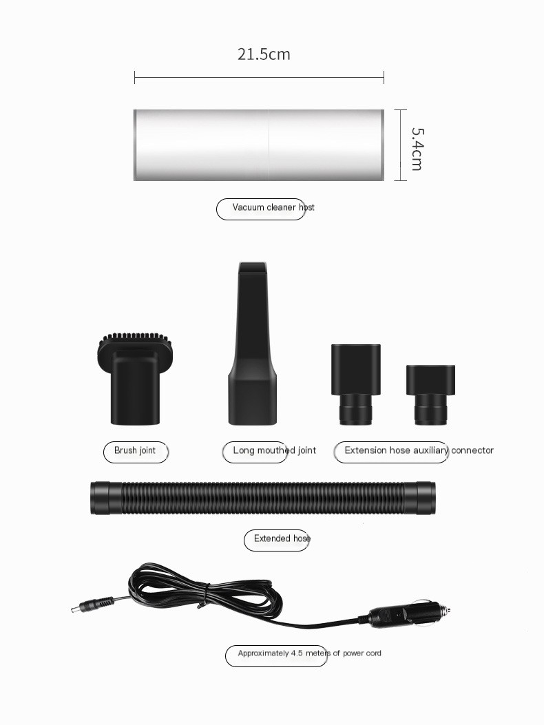 A6 Mini Vacuum Cleaner Accessories