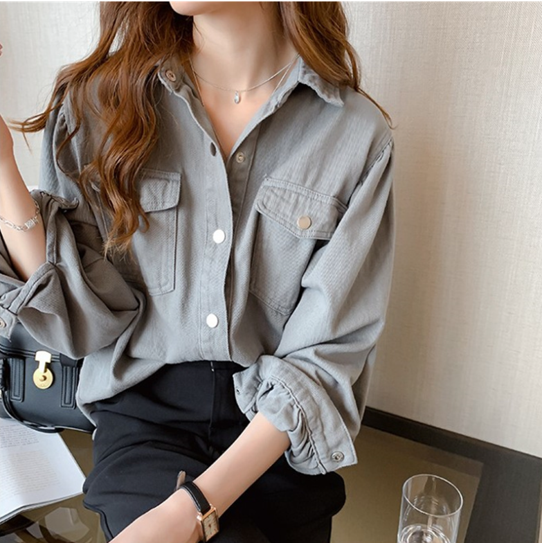 Blouse with Pockets