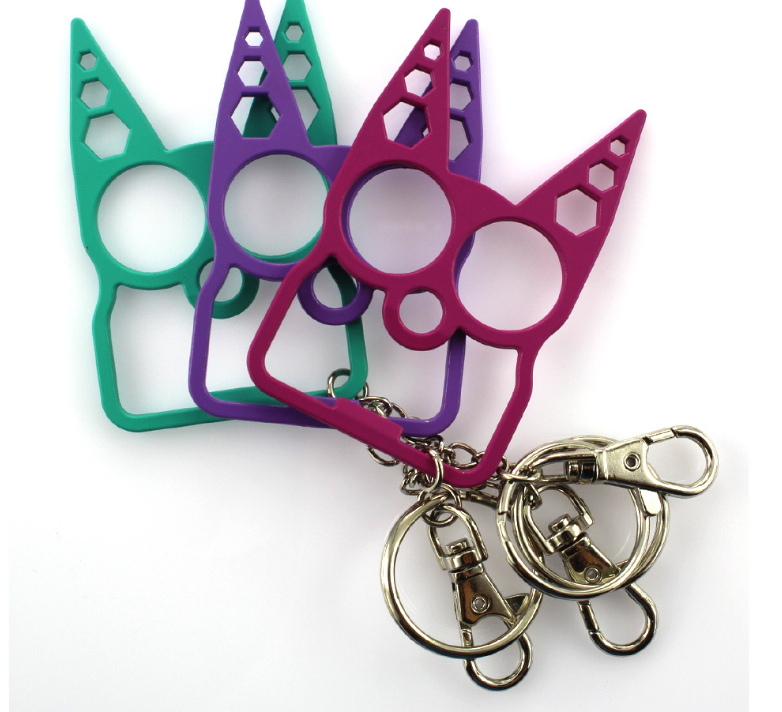 Functional Design of Cat Head Bottle Opener Keychain