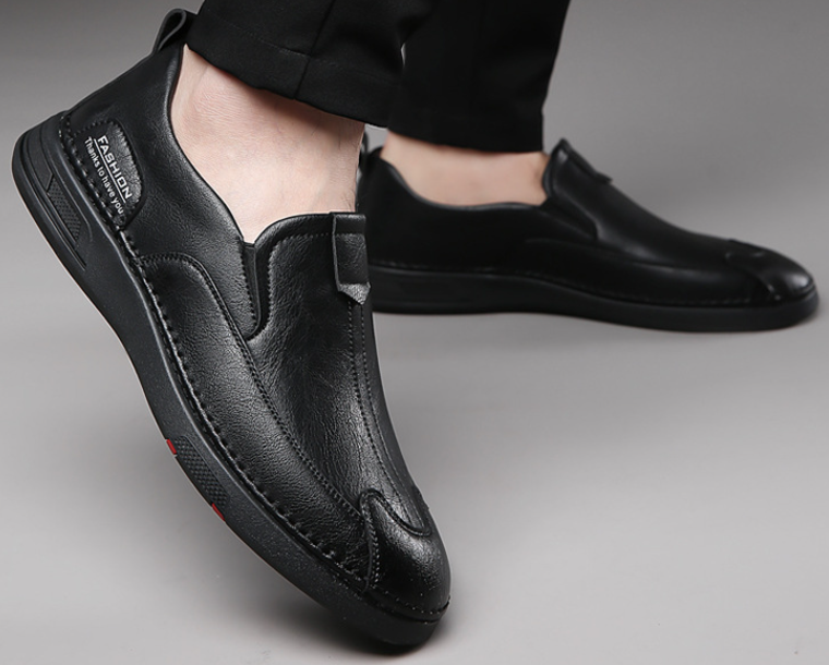 Casual Leather Shoes Black