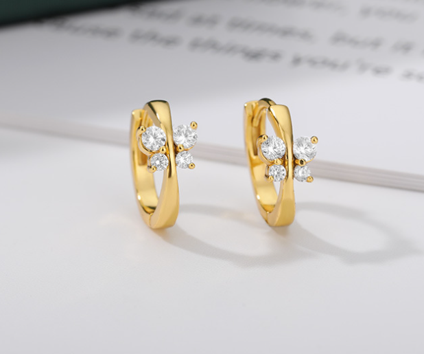 Pendientes Chapados en Oro de 18 Quilates