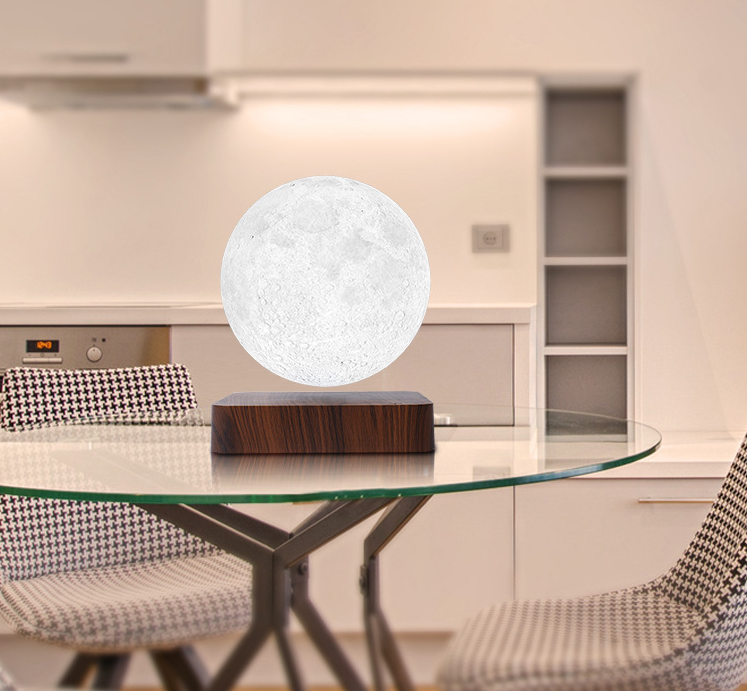 Dark wood grain moon