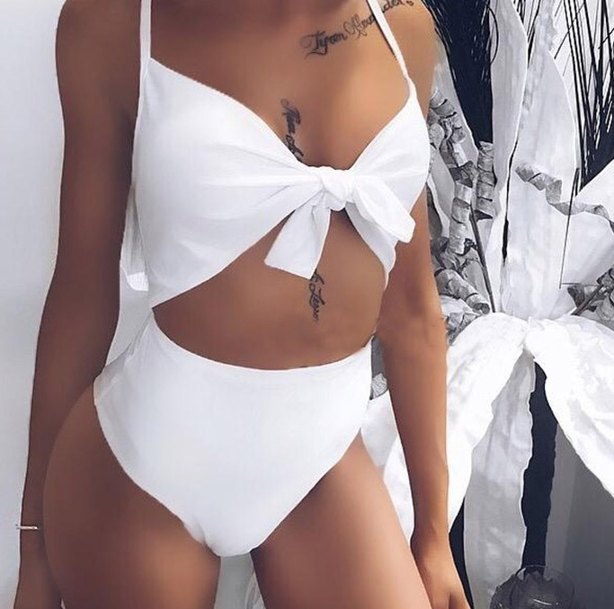Sexy Bikini Swimwear - White