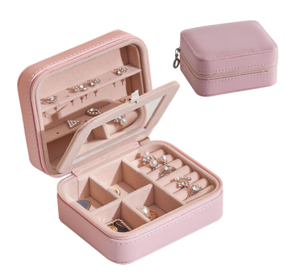 Travel Portable Jewelry Box - Pink