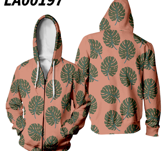 Loose Retro Hooded Zipper Sweatshirt 5