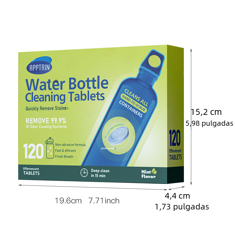 Active oxygen descaling Bottle Cleaning effervescent Tablets scavenger Bottle Cleaning Tablets image