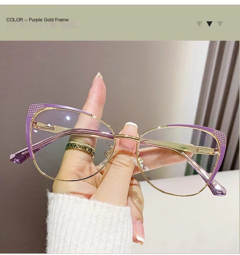 H 7151 Cat Eye Glasses - Different Angles