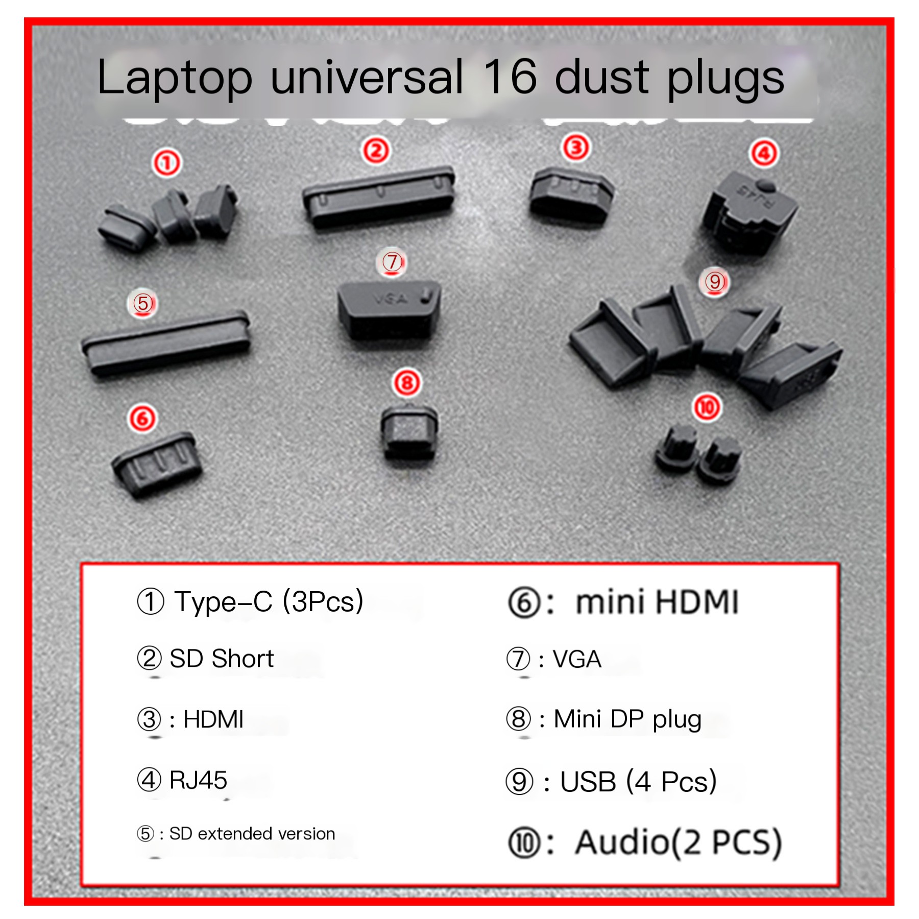 Universal Dust Plugs