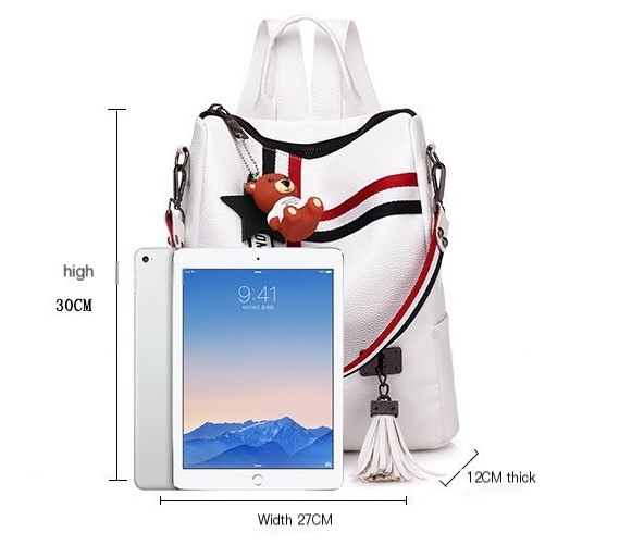 Backpack in white color
