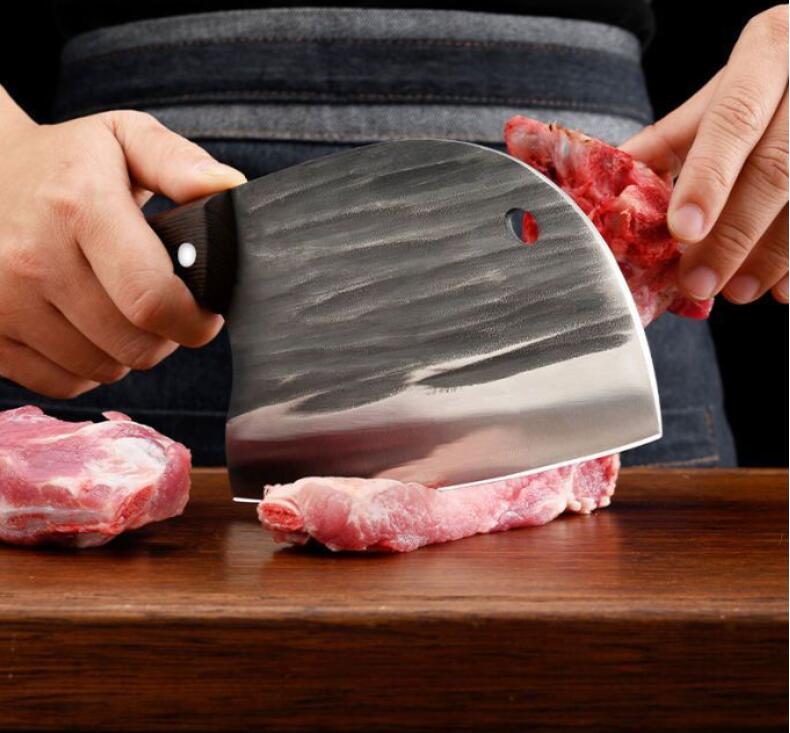 Knife in use
