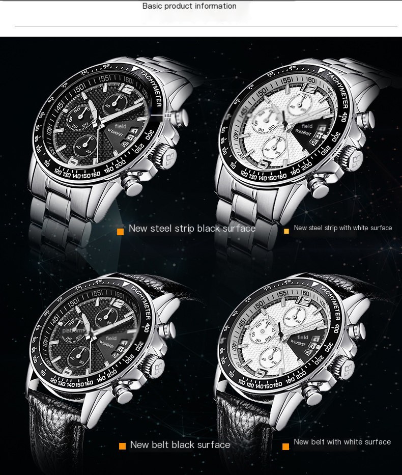 New Leather Belt White Face