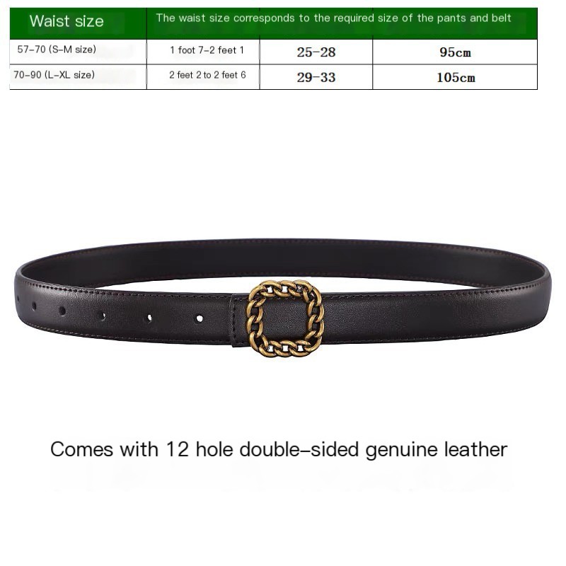 Genuine Leather Women's Belt