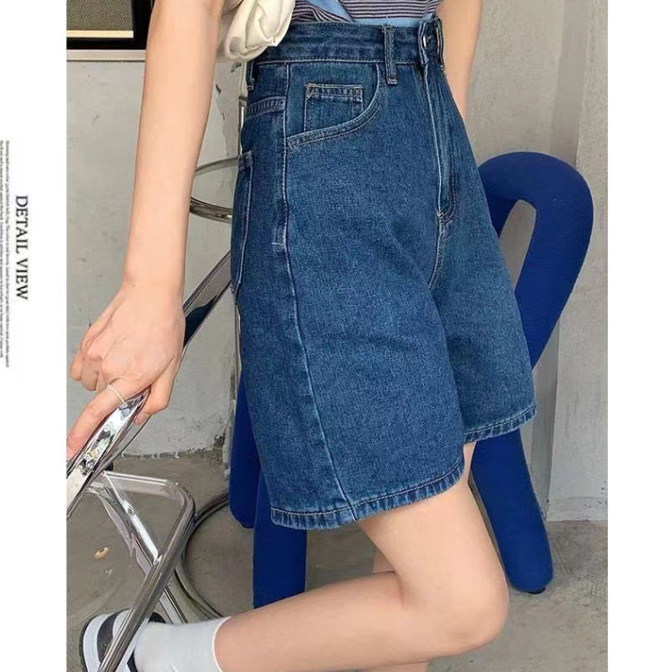 Frayed Denim Shorts - Image 7