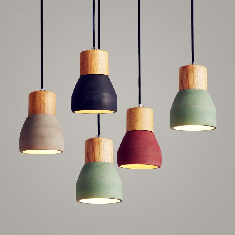 Nordic Vintage Concrete Pendant Light