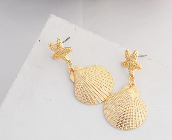 Shell and Starfish Earrings 1
