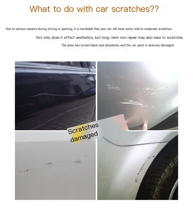 Car Paint Repair Fluid Before and After