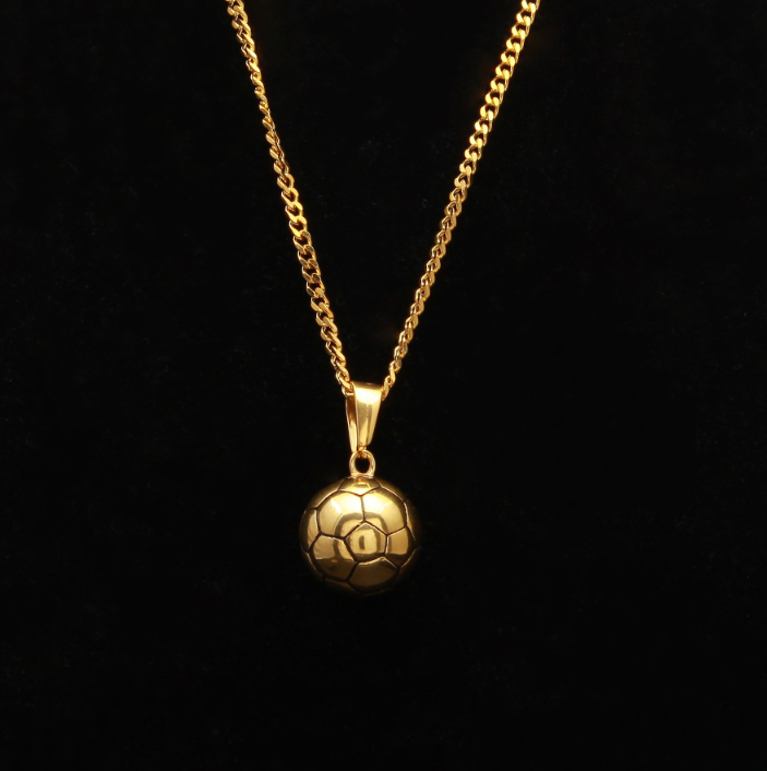 Football Pendant Necklace Image 3