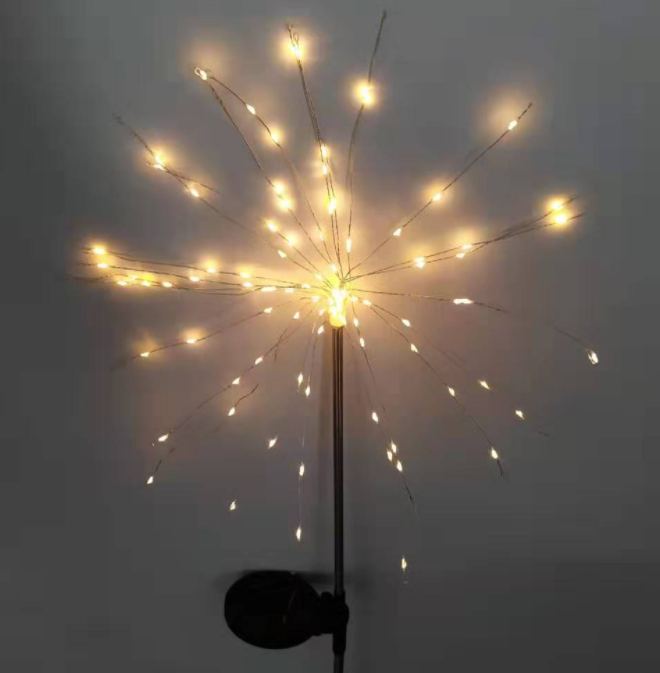 LED Solar Fireworks Lights Outdoor