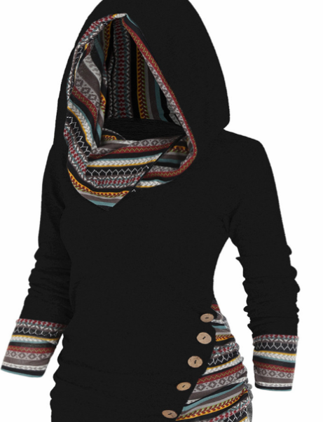 Knitted Long Sleeve Button Top in Use