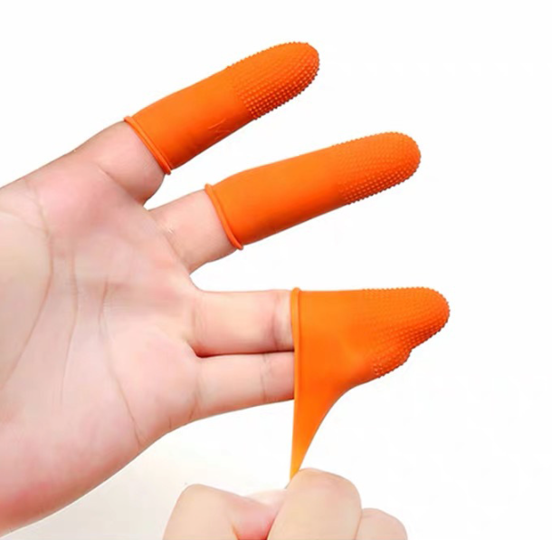 Orange Curled Finger Sleeve Image 2