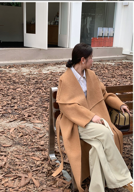Korean Style Loose Coat Image 3