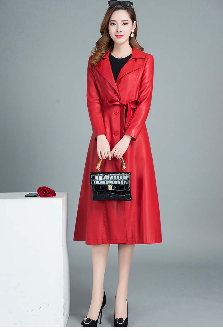 Oversized Long Leather Coat 3