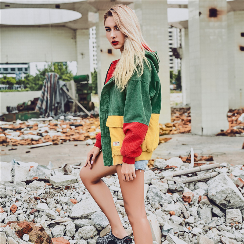 Hip Hop Corduroy Jacket Image 1