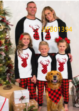 Christmas Plaid Patchwork Home Clothes