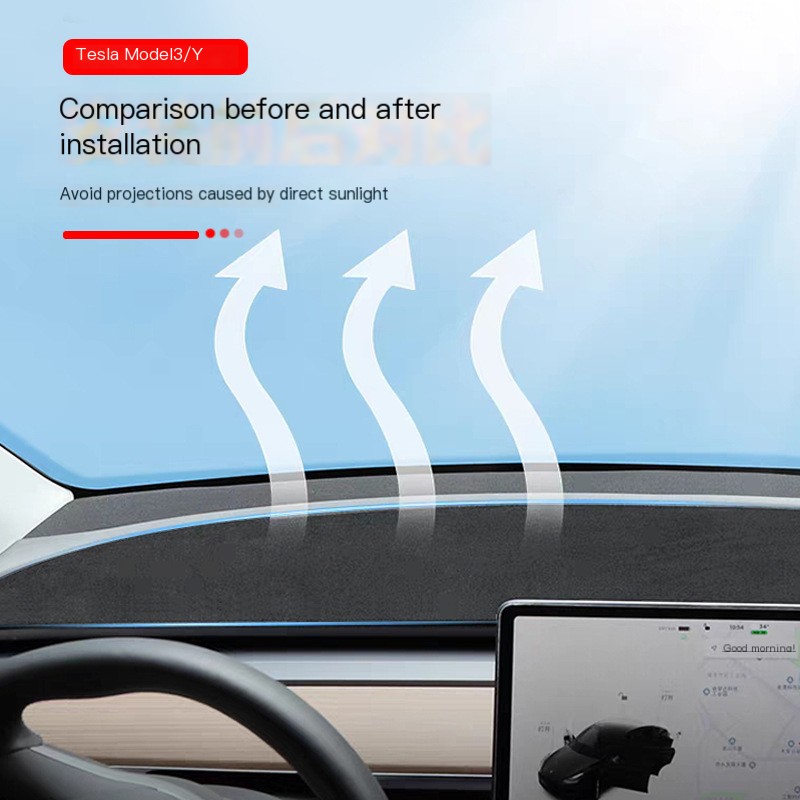 Futhope Top Flannel Dashboard Cover Pad