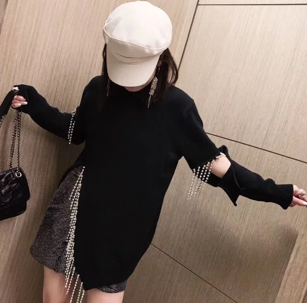 Rhinestone Sweater Image 2