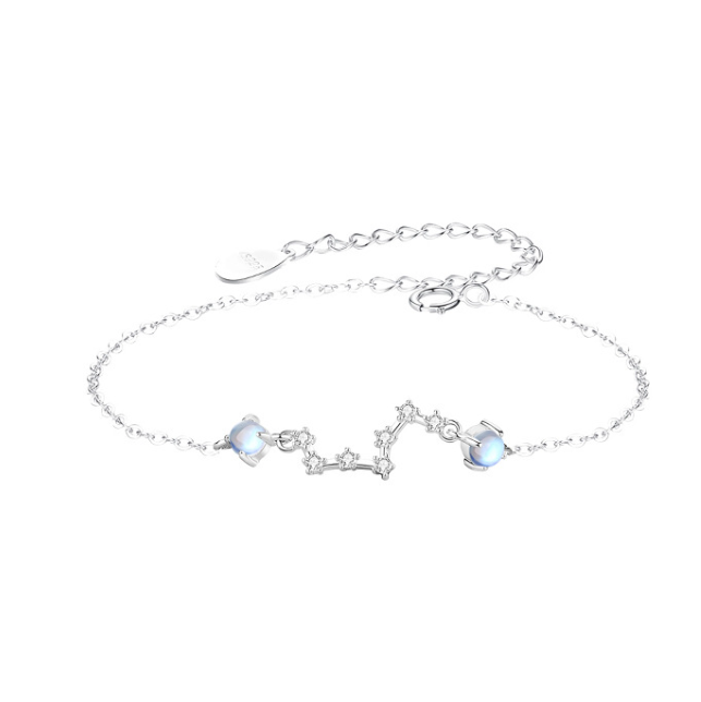 Lucky Twelve Constellation Moonstone Bracelet Image 1