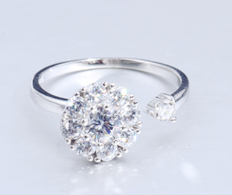 S925 Silver Rotating Ring 2