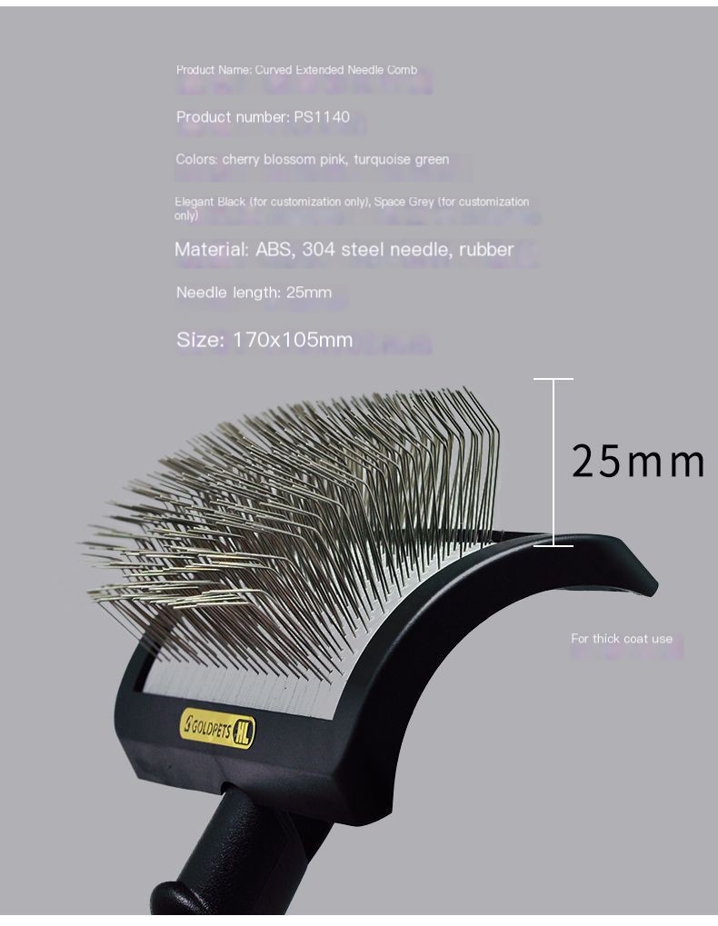 Beautician Curved Needle Comb Image 4