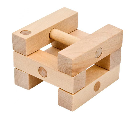 Kongming-Schloss-Holzpuzzle