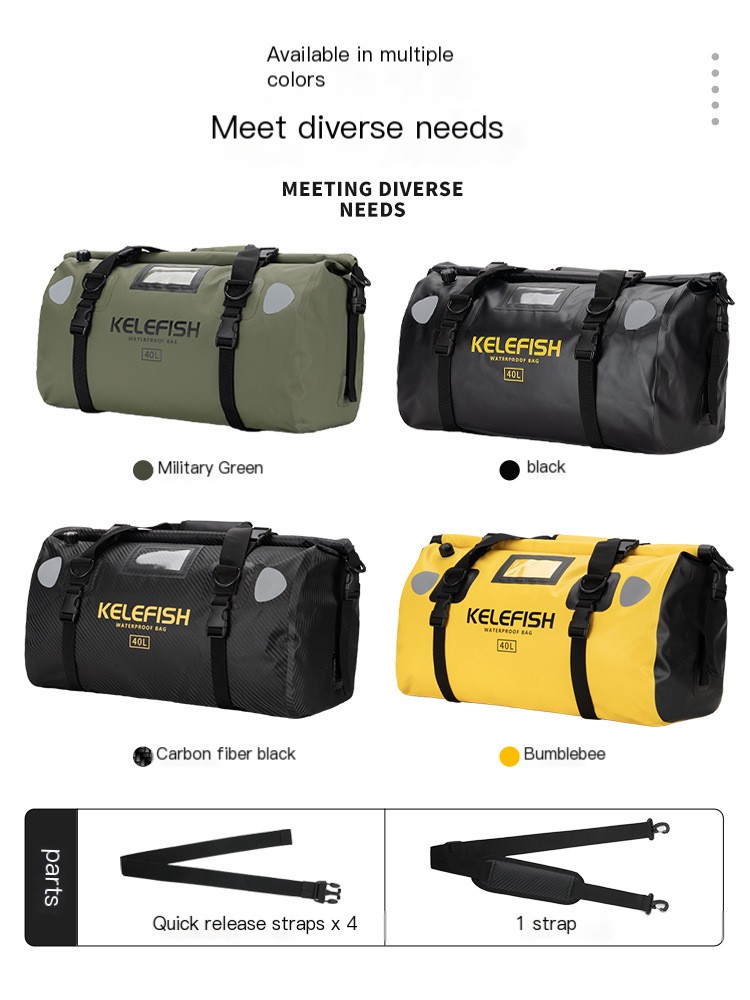 Motorcycle Rear Seat Bag 4