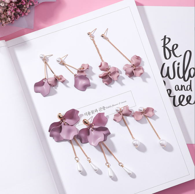 Flower Petal Earrings Style 2