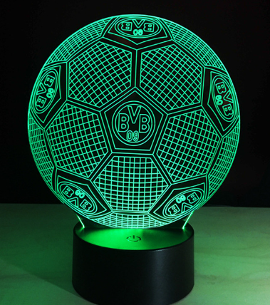 Luminária de Led Bola de Futebol - Side View