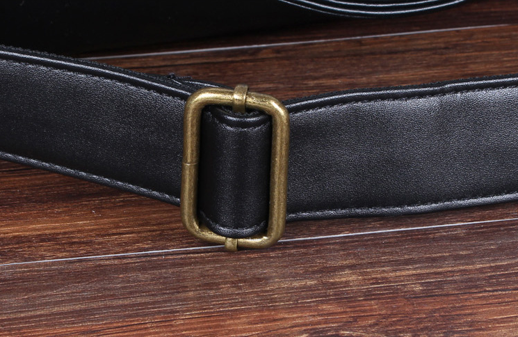 PU Leather Men's Crossbody Bag in Dark Brown