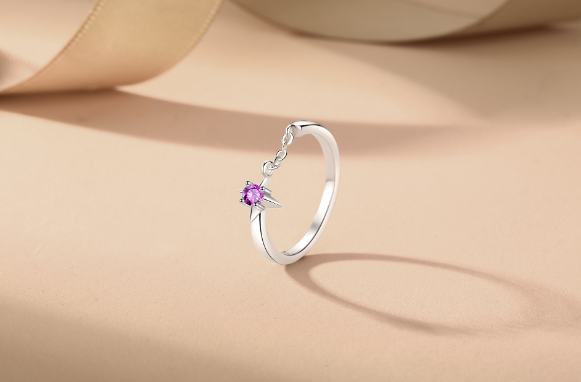 Close-up of Silver Ring