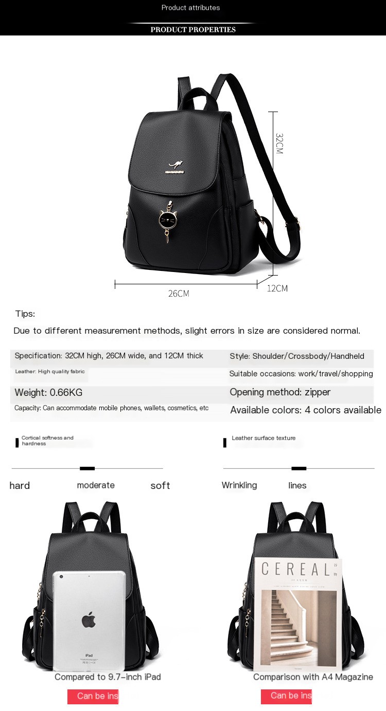 Vintage Women's Genuine Leather Backpack