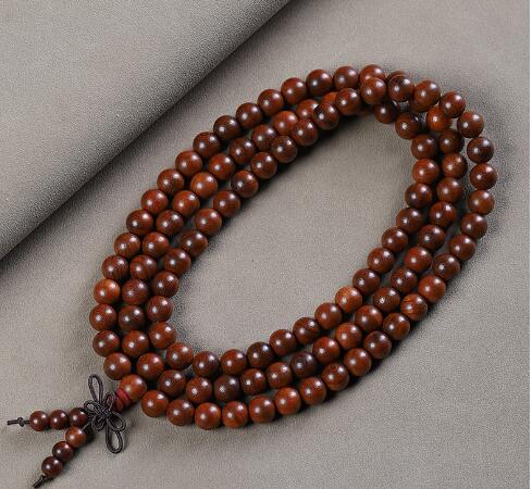 Golden Silk Sandalwood Beads Bracelet