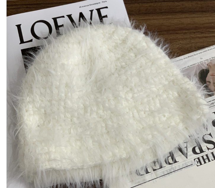 Korean Version Soft Waxy Long Wool Baotou Knitted Hat - Lifestyle