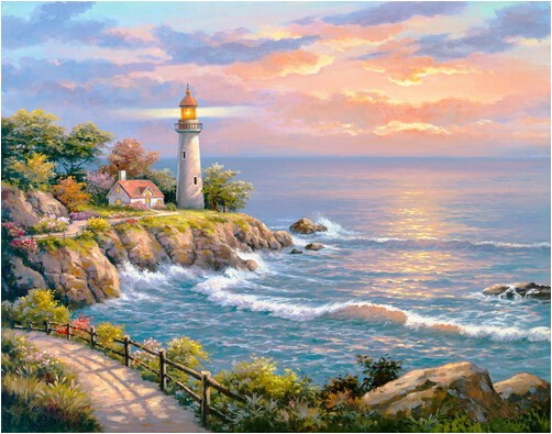 海景灯塔 Diamond Painting